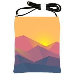 Image Sunset Landscape Graphics Shoulder Sling Bag by Sudhe