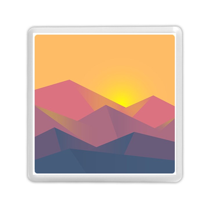 Image Sunset Landscape Graphics Memory Card Reader (Square)