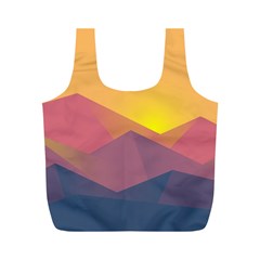 Image Sunset Landscape Graphics Full Print Recycle Bag (m) by Sudhe