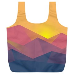 Image Sunset Landscape Graphics Full Print Recycle Bag (xl) by Sudhe