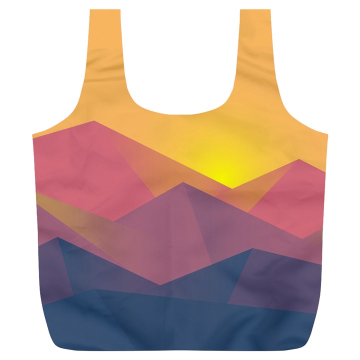 Image Sunset Landscape Graphics Full Print Recycle Bag (XL)