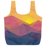 Image Sunset Landscape Graphics Full Print Recycle Bag (XL) Back