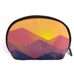 Image Sunset Landscape Graphics Accessory Pouch (large) by Sudhe