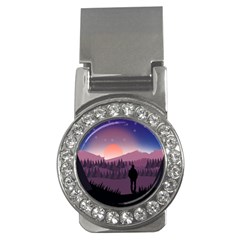 Dusk Sunset Dawn Sky Evening Money Clips (cz)  by Sudhe