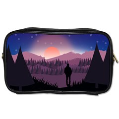 Dusk Sunset Dawn Sky Evening Toiletries Bag (two Sides) by Sudhe