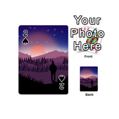 Dusk Sunset Dawn Sky Evening Playing Cards 54 (mini) by Sudhe