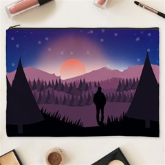 Dusk Sunset Dawn Sky Evening Cosmetic Bag (xxxl) by Sudhe