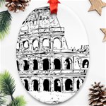 Line Art Architecture Ornament (Oval) Front