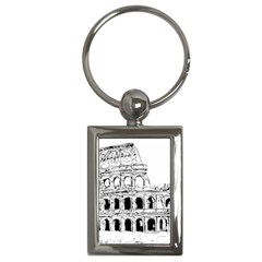 Line Art Architecture Key Chains (rectangle)  by Sudhe