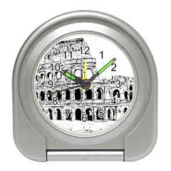 Line Art Architecture Travel Alarm Clock by Sudhe