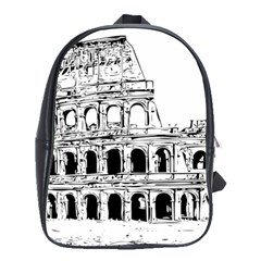 Line Art Architecture School Bag (large) by Sudhe