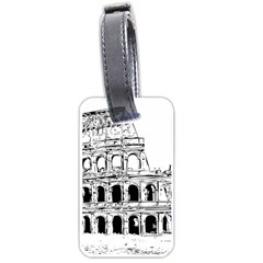 Line Art Architecture Luggage Tags (one Side)  by Sudhe