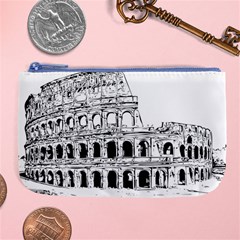 Line Art Architecture Large Coin Purse by Sudhe