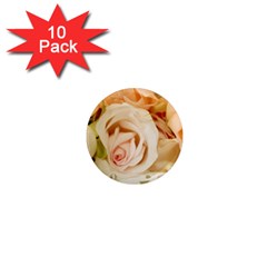 Roses Plate Romantic Blossom Bloom 1  Mini Magnet (10 Pack)  by Sudhe