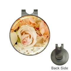 Roses Plate Romantic Blossom Bloom Hat Clips With Golf Markers by Sudhe