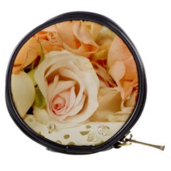 Roses Plate Romantic Blossom Bloom Mini Makeup Bag by Sudhe