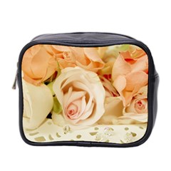 Roses Plate Romantic Blossom Bloom Mini Toiletries Bag (two Sides) by Sudhe