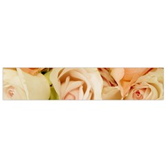 Roses Plate Romantic Blossom Bloom Small Flano Scarf