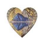 Mosaic Painting Glass Decoration Heart Magnet Front