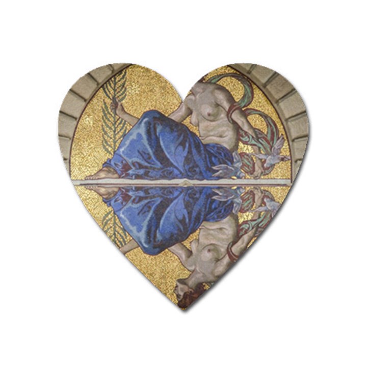 Mosaic Painting Glass Decoration Heart Magnet