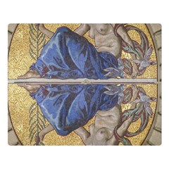 Mosaic Painting Glass Decoration Double Sided Flano Blanket (large)  by Sudhe