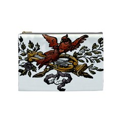 Transparent Background Bird Cosmetic Bag (medium) by Sudhe