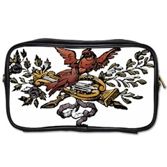 Transparent Background Bird Toiletries Bag (one Side) by Sudhe