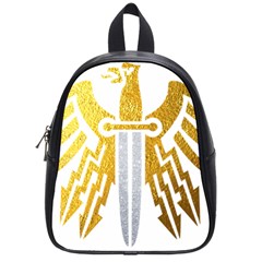 Knife Revenge Emblem Bird Eagle School Bag (small) by Sudhe