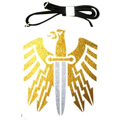 Knife Revenge Emblem Bird Eagle Shoulder Sling Bag by Sudhe