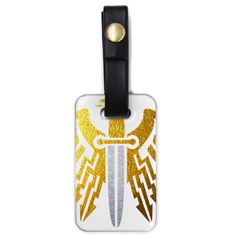 Knife Revenge Emblem Bird Eagle Luggage Tags (one Side)  by Sudhe