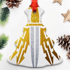 Knife Revenge Emblem Bird Eagle Christmas Tree Ornament (two Sides) by Sudhe