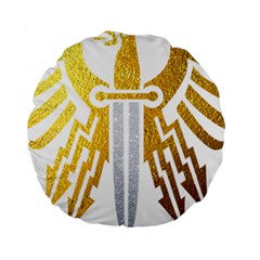 Knife Revenge Emblem Bird Eagle Standard 15  Premium Round Cushions by Sudhe