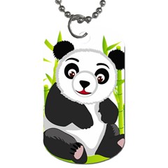 Giant Panda Bear Dog Tag (two Sides) by Sudhe