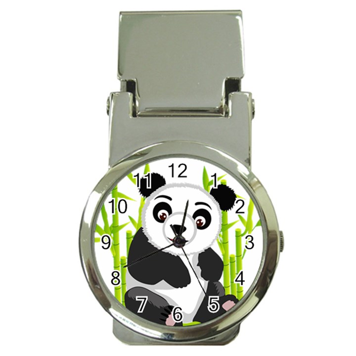 Giant Panda Bear Money Clip Watches