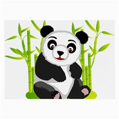 Giant Panda Bear Large Glasses Cloth (2-side) by Sudhe