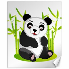 Giant Panda Bear Canvas 11  X 14  by Sudhe