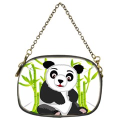 Giant Panda Bear Chain Purse (two Sides) by Sudhe