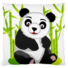 Giant Panda Bear Large Cushion Case (two Sides) by Sudhe