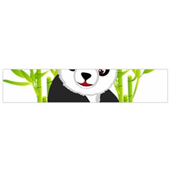 Giant Panda Bear Small Flano Scarf