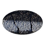 Asphalt road  Oval Magnet Front