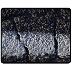 Asphalt Road  Fleece Blanket (medium) 