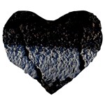 Asphalt road  Large 19  Premium Heart Shape Cushions Back