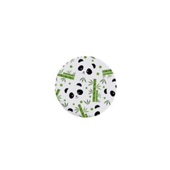 Giant Panda Bear Bamboo Icon Green Bamboo 1  Mini Buttons by Sudhe