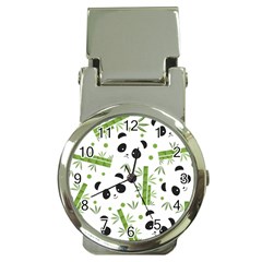 Giant Panda Bear Bamboo Icon Green Bamboo Money Clip Watches by Sudhe