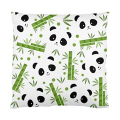 Giant Panda Bear Bamboo Icon Green Bamboo Standard Cushion Case (one Side) by Sudhe