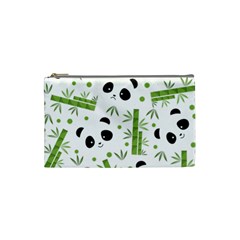 Giant Panda Bear Bamboo Icon Green Bamboo Cosmetic Bag (small) by Sudhe