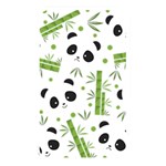 Giant Panda Bear Bamboo Icon Green Bamboo Memory Card Reader (Rectangular) Front