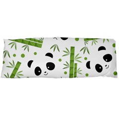 Giant Panda Bear Bamboo Icon Green Bamboo Body Pillow Case (dakimakura) by Sudhe