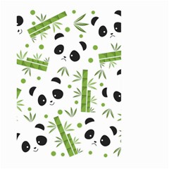 Giant Panda Bear Bamboo Icon Green Bamboo Large Garden Flag (two Sides) by Sudhe