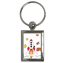 Rocket Cartoon Key Chains (rectangle)  by Sudhe